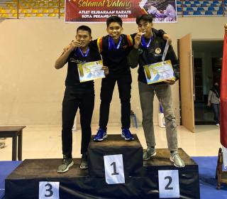 Bripda Abdurazzaq Juara 1 Kejuaraan Karate Pekanbaru